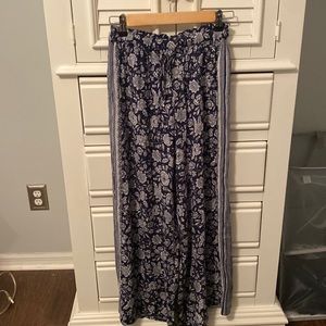 American Eagle Floral High Waisted Wide Leg Floy Pants